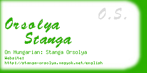 orsolya stanga business card